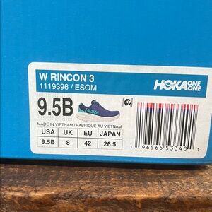 Hoka Rincon 3 sneakers in Blue - 9.5 / never worn